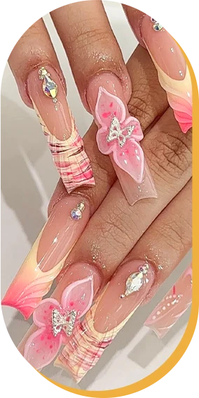 Wonder Nails Pink Manicure
