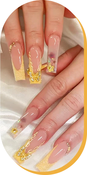 Wonder Nails Yellow Manicure