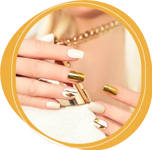 gold nail polish add-ons